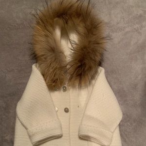 pangasa Jackets & Coats - Baby girl fur hood cardigan pangasa Jackets & Coats - Baby girl fur hood cardigan
